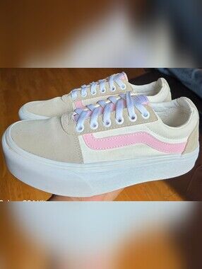 Sz 7 Women's VANS ATWOOD PLATFORM Suede/Fabric